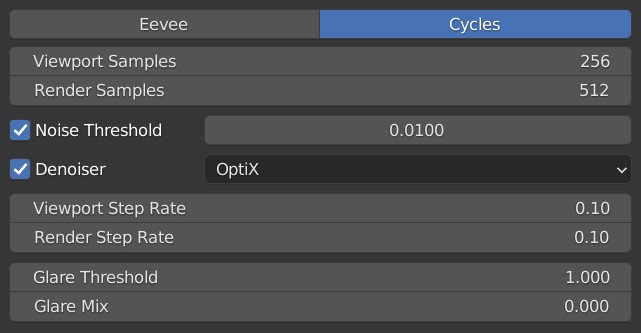 Cycles Quality Settings